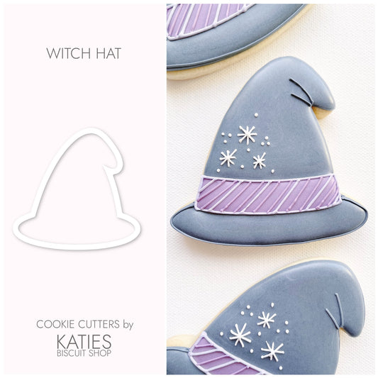 witch hat 3d printed cookie cutter by katies biscuit shop 
