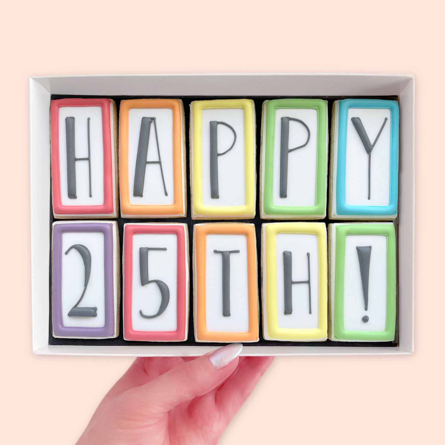 Personalised Birthday Iced Biscuits