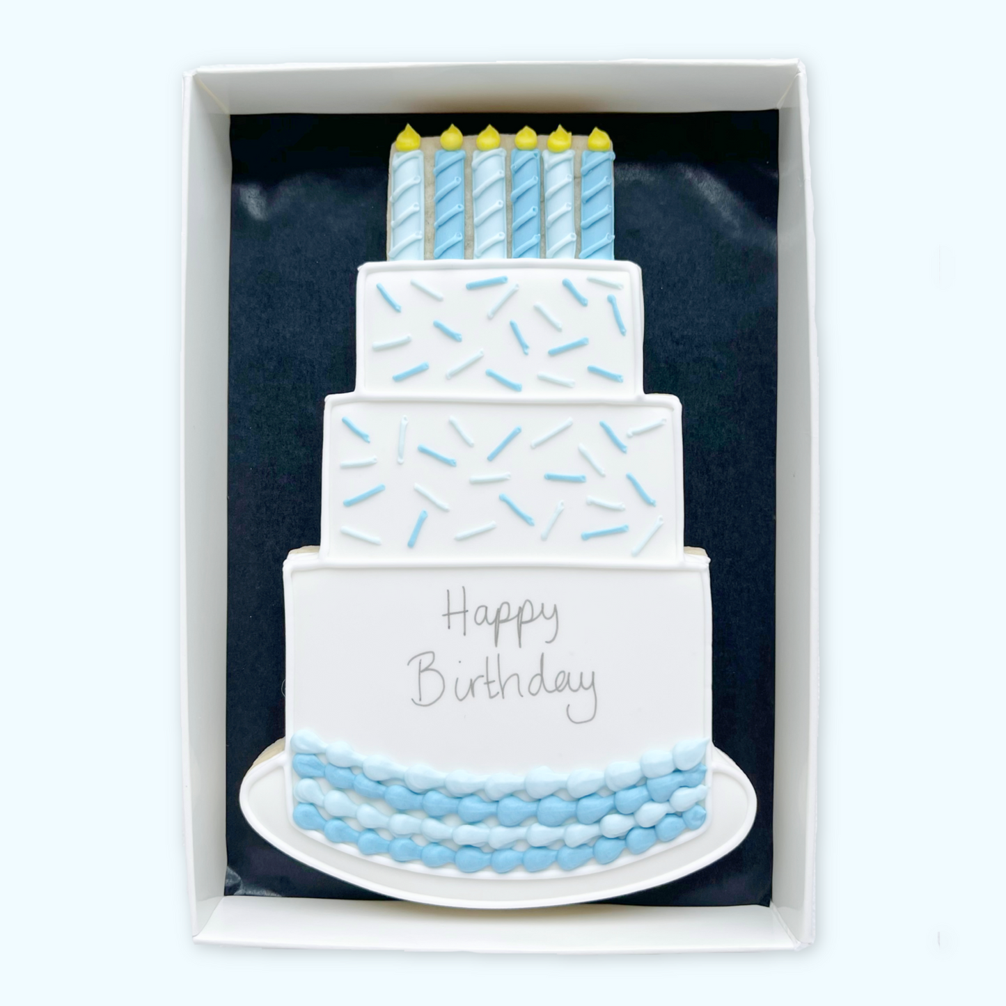 Birthday Cake Iced Biscuit