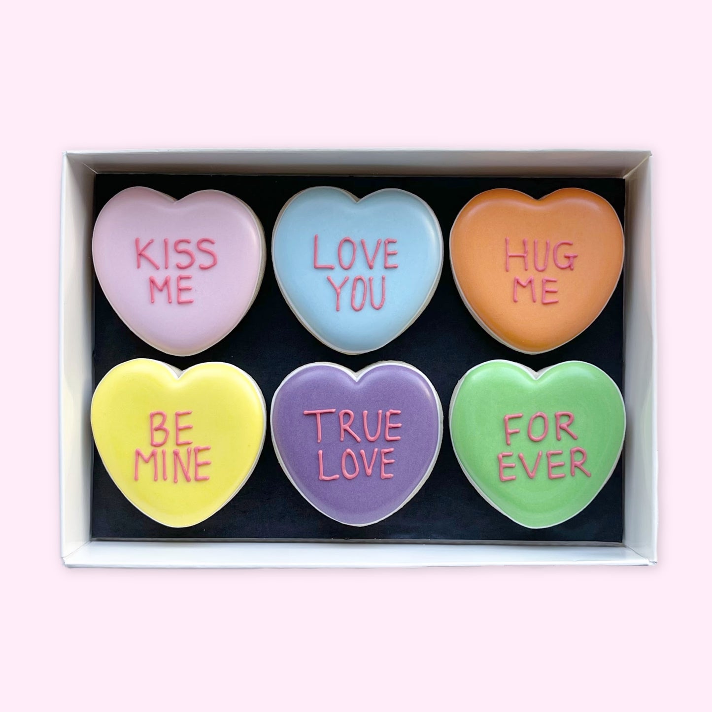 Love Hearts Iced Biscuits