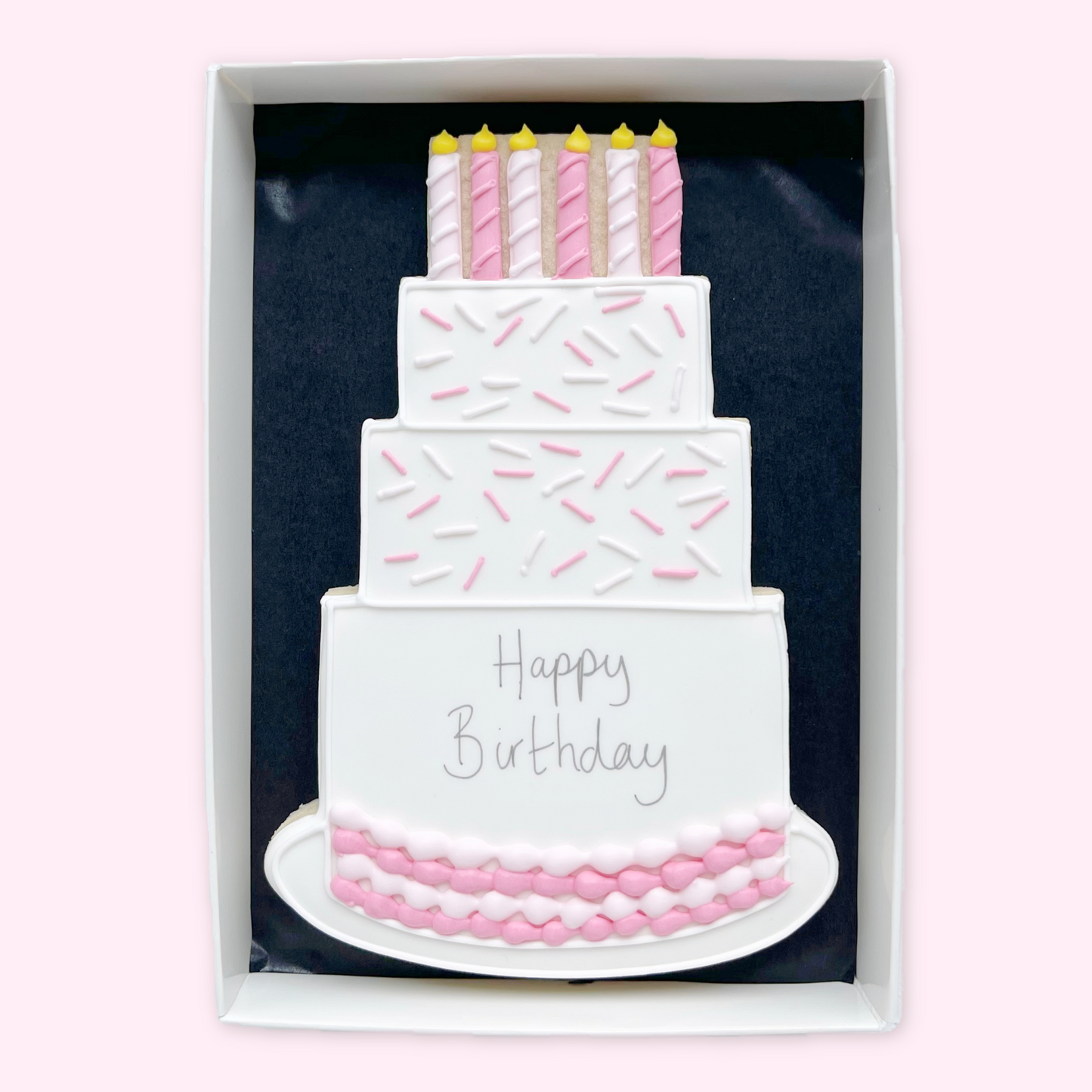 Birthday Cake Iced Biscuit