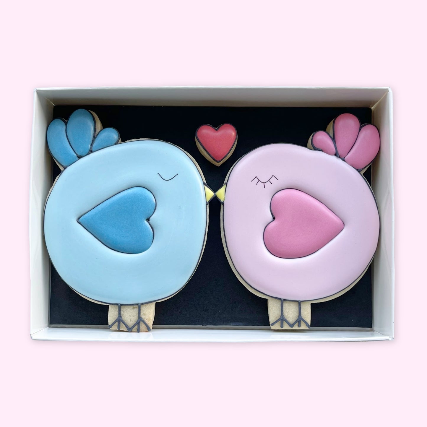 Love Birds Iced Biscuits