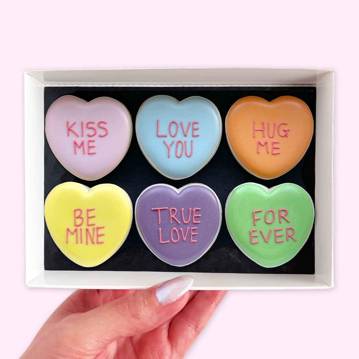 Love Hearts Iced Biscuits