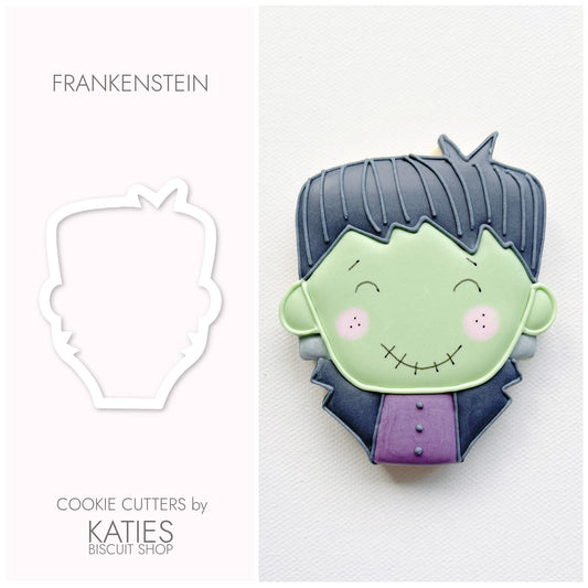 Frankenstein 3d printed cookie cutter by katies biscuit shop