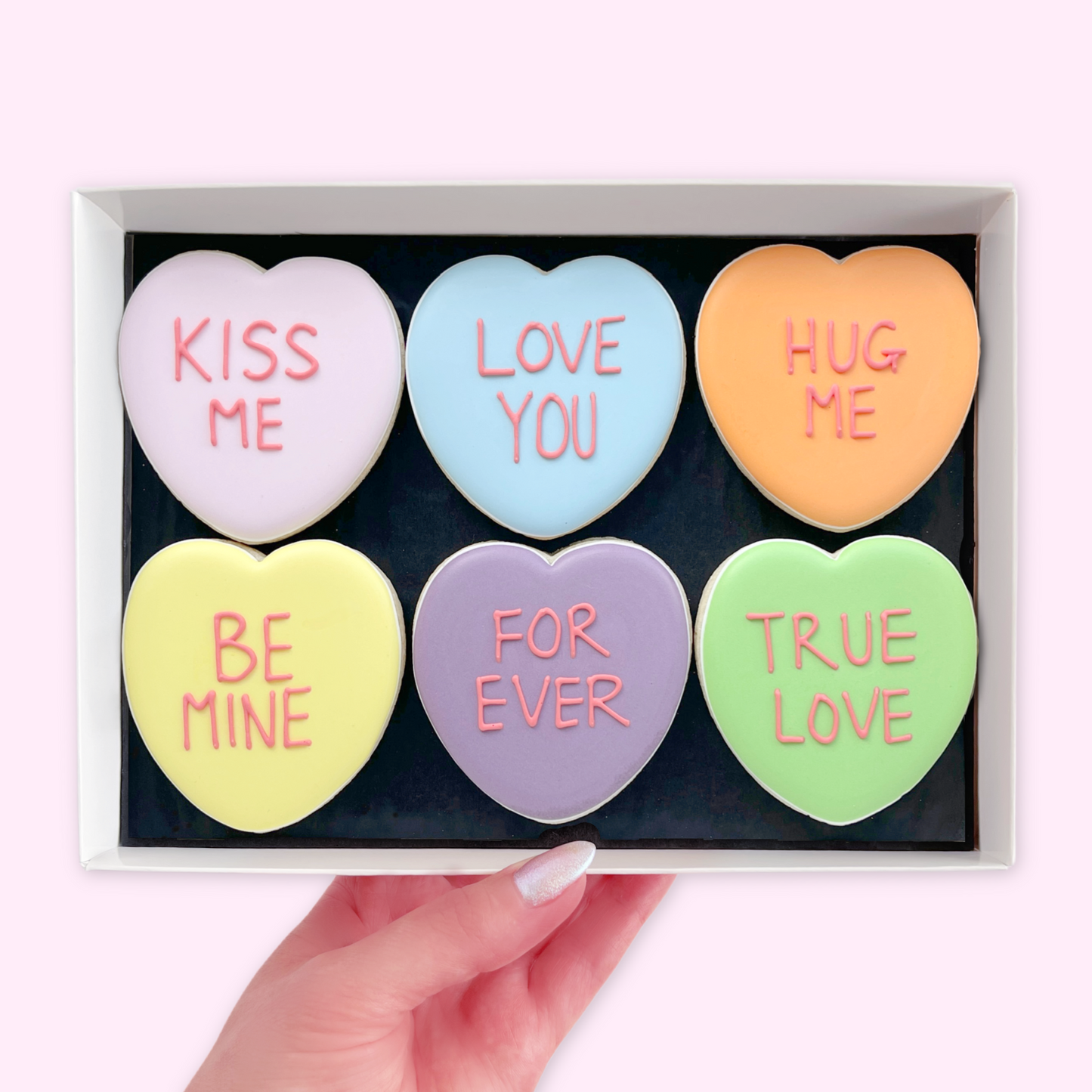 Love Hearts Iced Biscuits