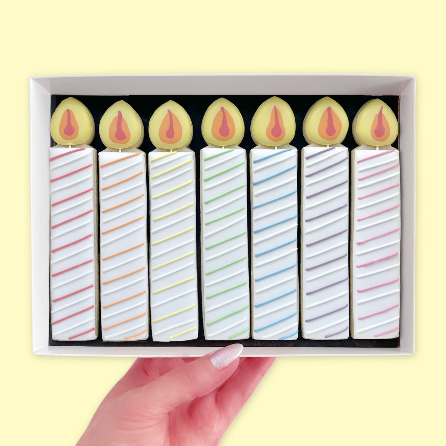 Birthday Candle Iced Biscuits