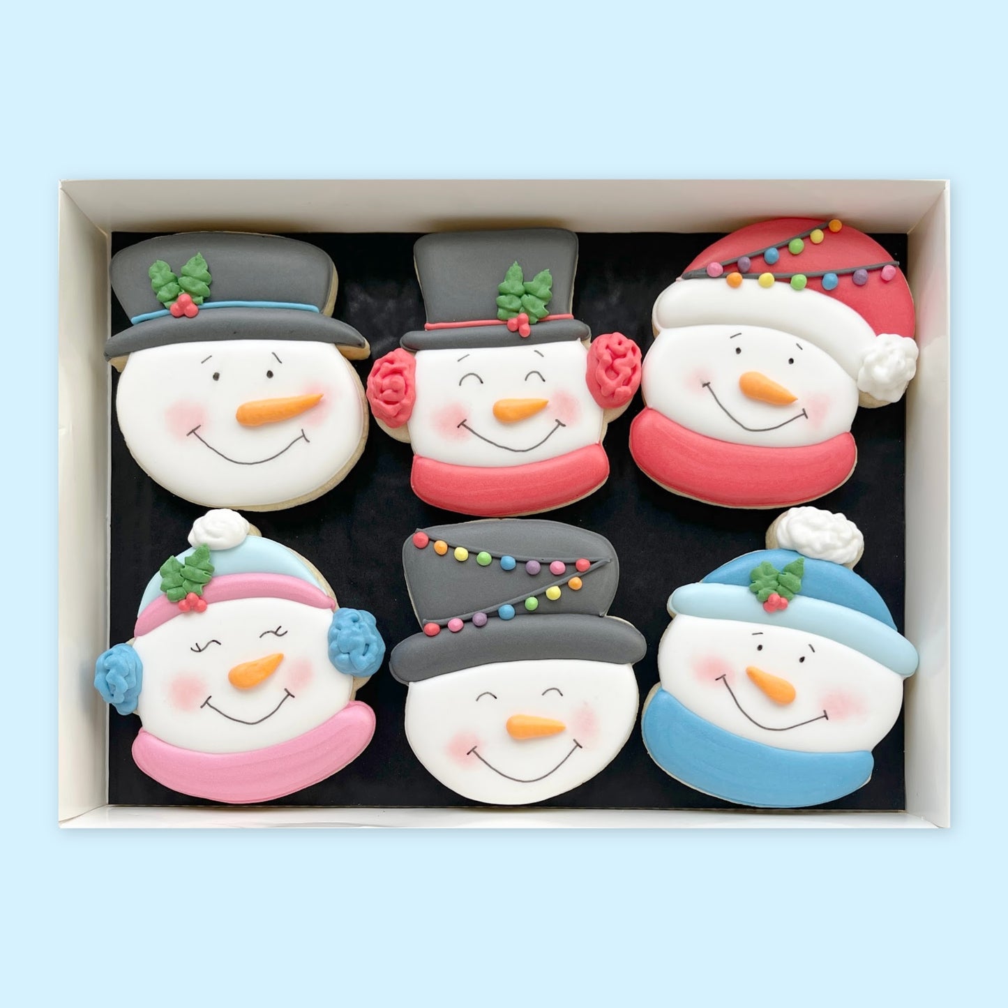 Snowmen Iced Biscuits