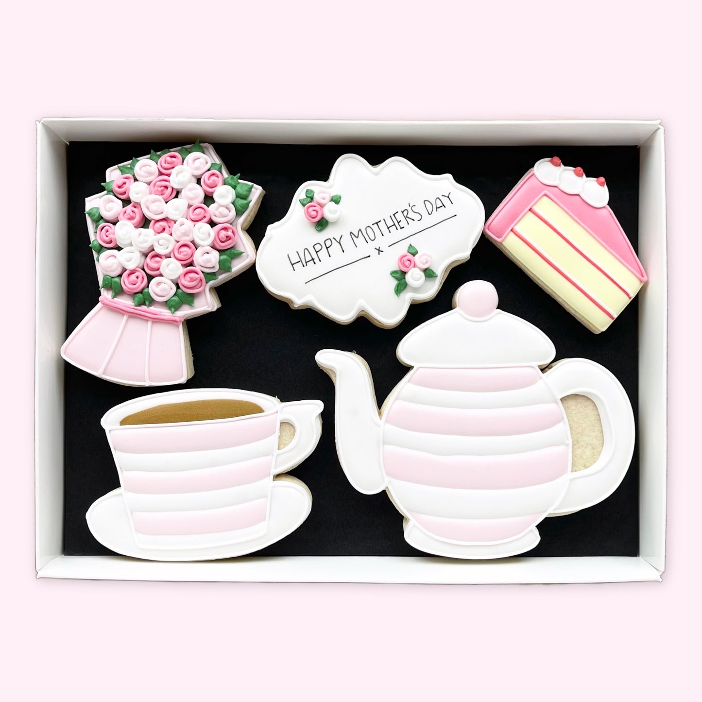 Tea and Cake Mother's Day Iced Biscuits