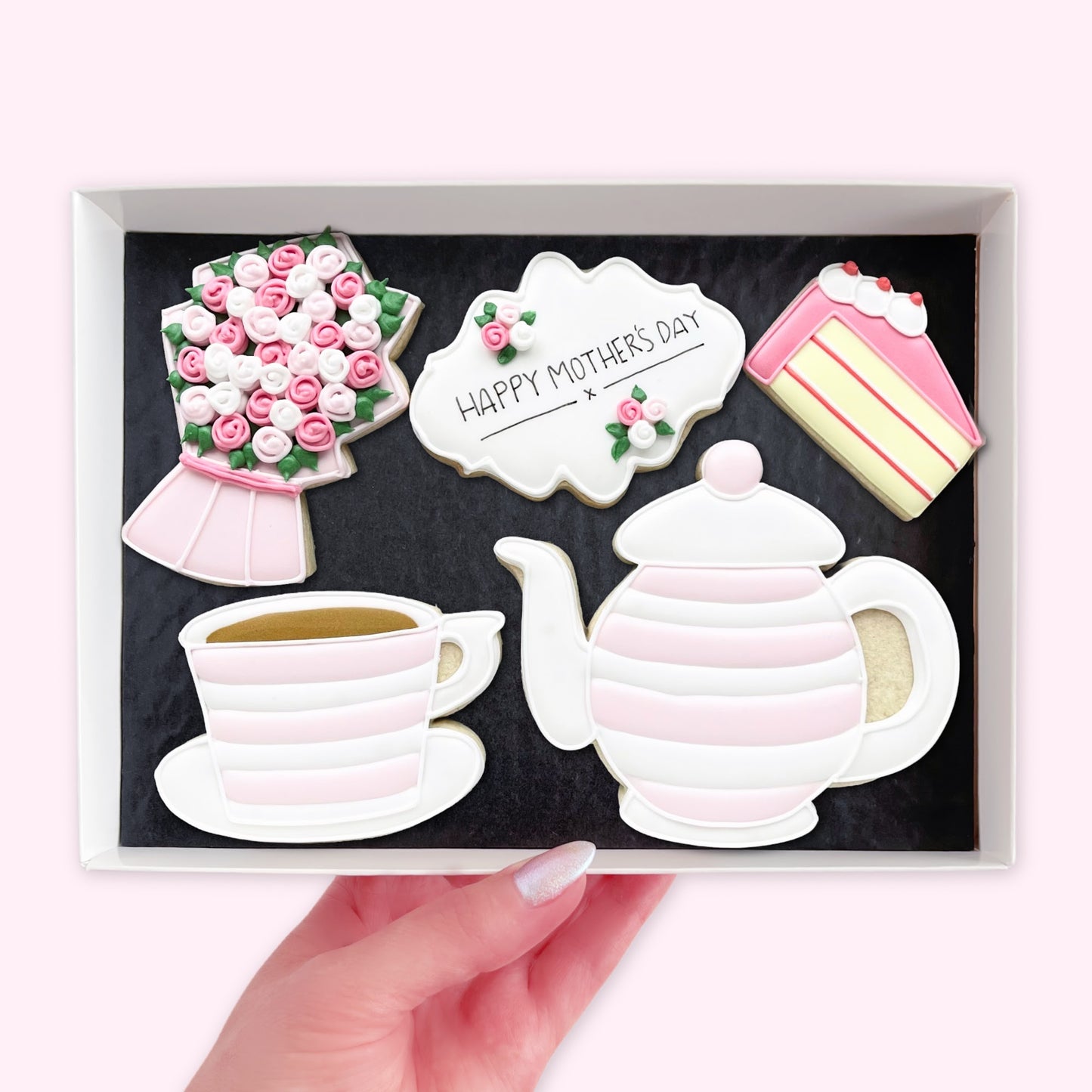 Tea and Cake Mother's Day Iced Biscuits