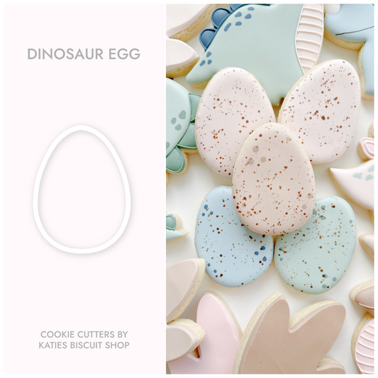 High-quality PLA 3D printed dinosaur egg cookie cutter