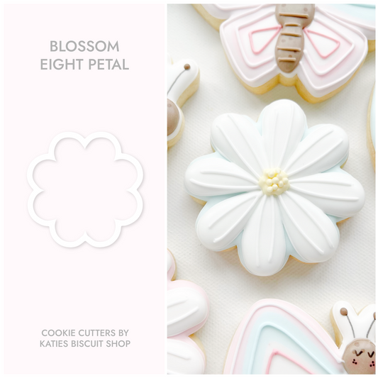 3D printed cookie utter in the shape of a blossom 