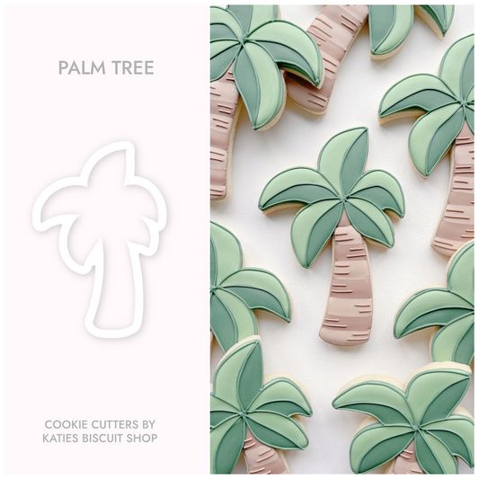 High-quality PLA 3D printed palm tree cookie cutter