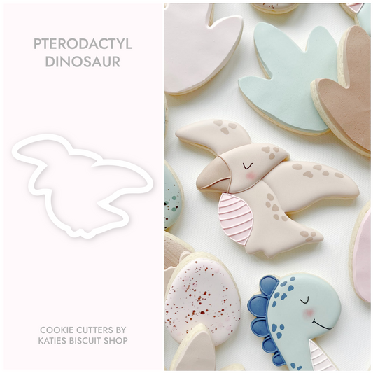 High-quality PLA 3D printed pterodactyl cookie cutter