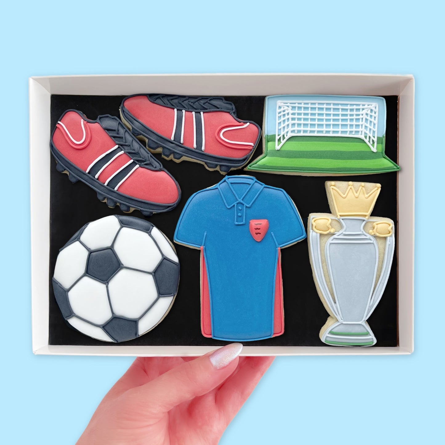 Football Iced Biscuits