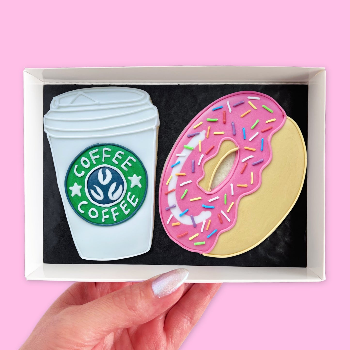 Coffee and Donut Iced Biscuits