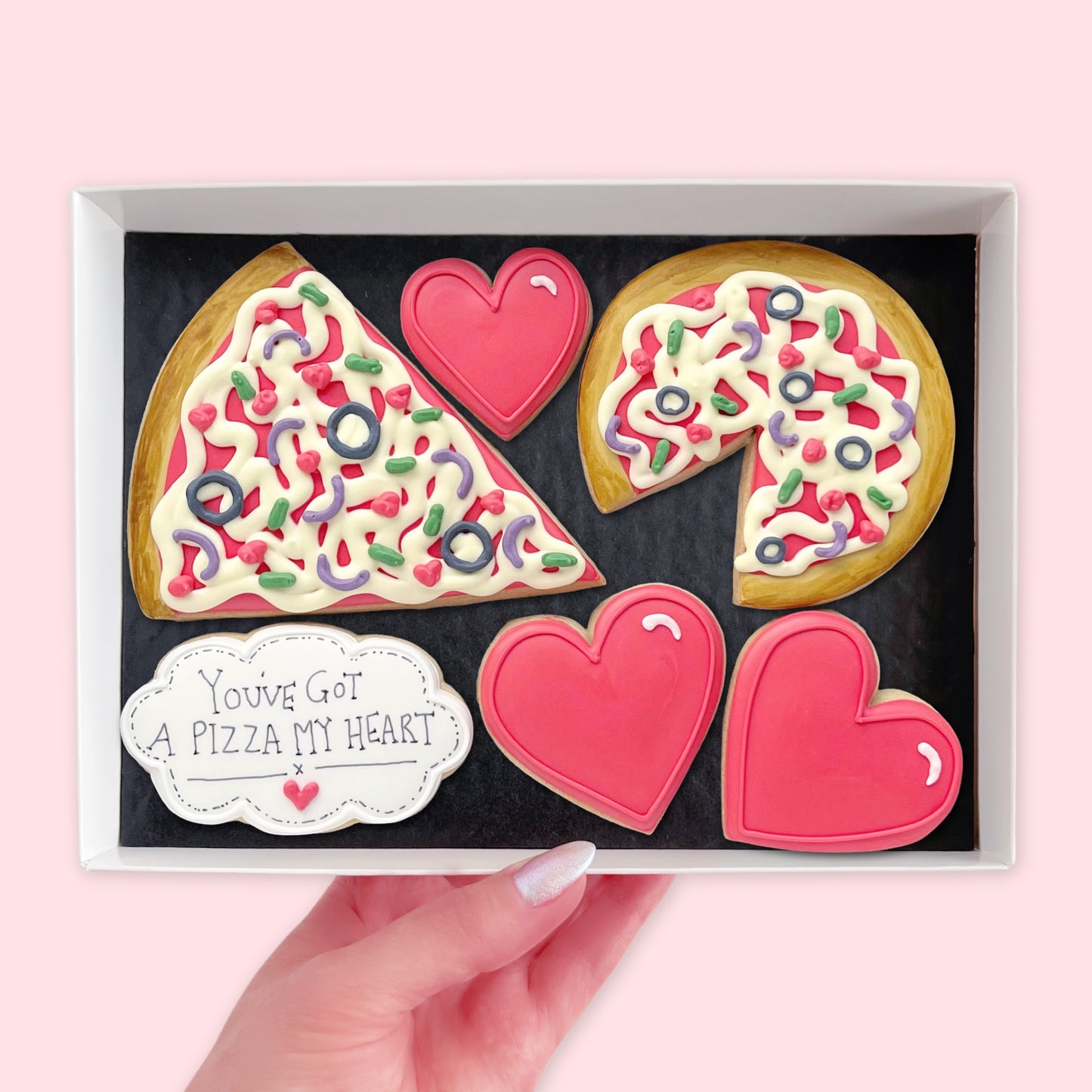 You've Got A Pizza My Heart Iced Biscuits