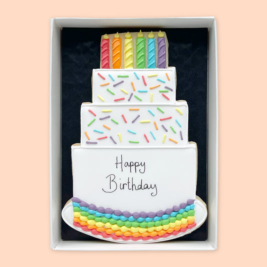 Birthday Cake Iced Biscuit